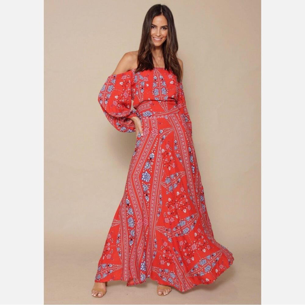 Jaase Rose Folklore Avalon Madison Maxi Skirt 2 Pc Set